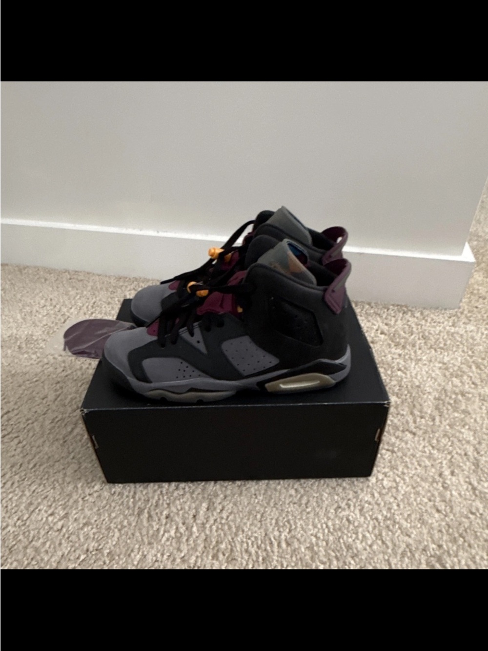 Nike Air Jordan 6 Retro Bordeaux Size 6Y